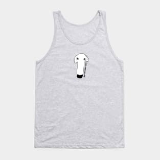 Borzoi funny pun, why the long face? Tank Top